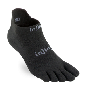 Injinji Run Lightweight No-Show Coolmax Black