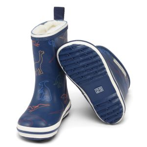 Bundgaard Classic Rubber Boot Winter Dinosaur with lining