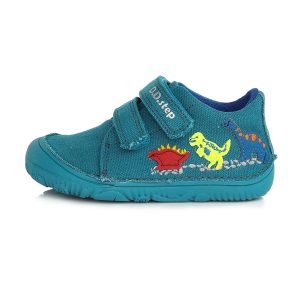 D.D.Step Canvas Sneakers Emerald Dinosaur