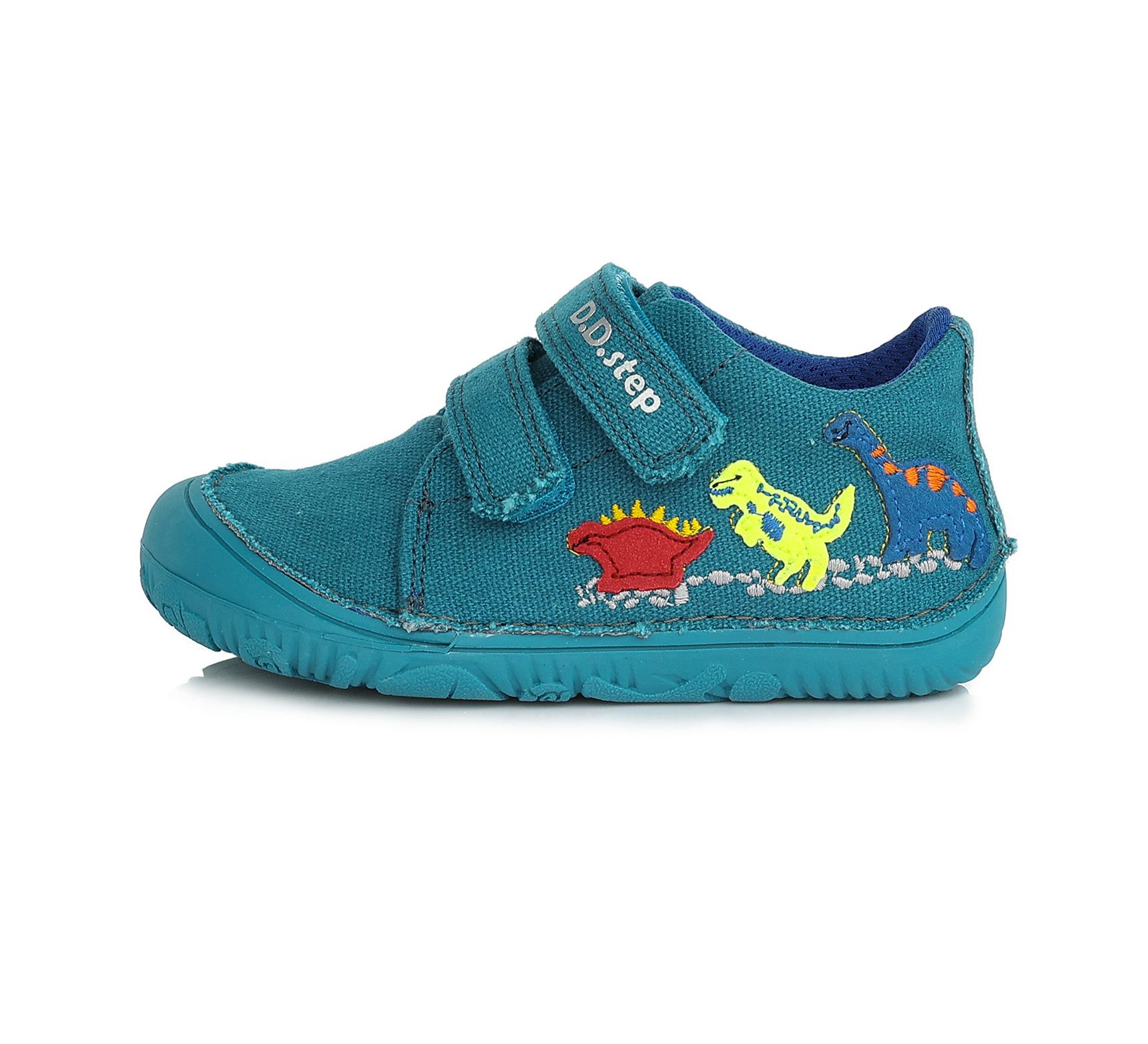 D.D.Step Canvas Sneakers Emerald Dinosaur
