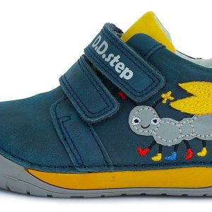 D.D.Step leather boots Royal Blue/Caterpillar