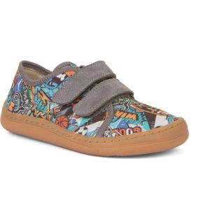 Froddo Barefoot Canvas sneakers Grey Comics