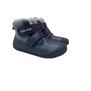 D.D.Step winter boots Royal Blue Grey Wool