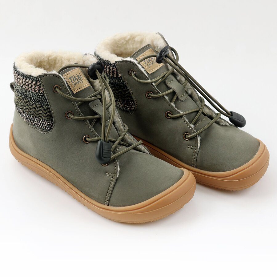 Tikki Beetle Vegan Khaki winter boots