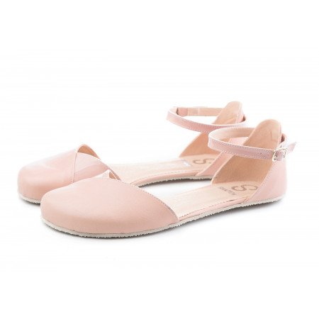 Shapen POPPY II Nude barefoot sandals – Wide