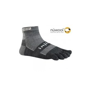 Injinji OUTDOOR Midweight Mini-Crew Nüwool Charcoal/Black