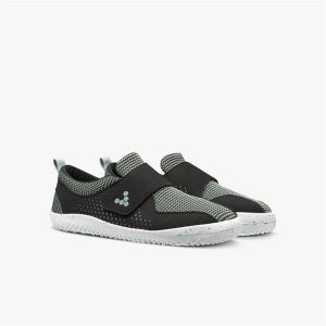 Vivobarefoot Primus Kids – Black Aqua Grey (vegan)