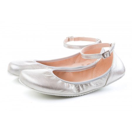 Shapen TULIP II Silver barefoot ballerinas – Normal